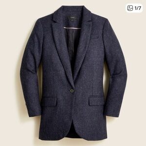 J. Crew Alfie Wool Blazer 16 Dark Blue